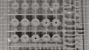 Wypraska z kołami do modelu - flakpanther