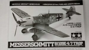 Okładka instrukcji Messerschmitt Bf-109 E-4/7 TROP