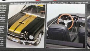 Pudełko Shelby Revell bok zbliżenie - Mustang Shelby GT350 H