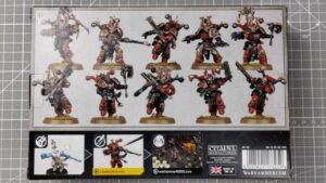 Tył pudełka Khorne Berzerkers