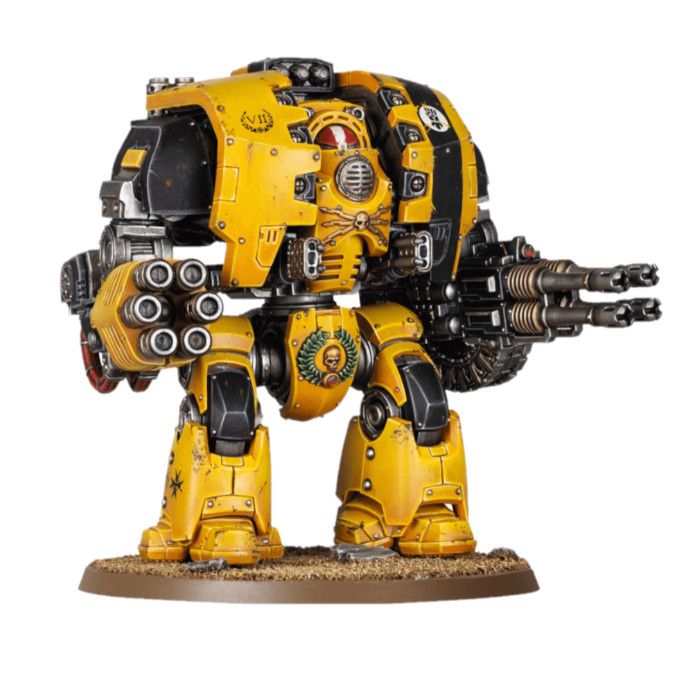Imperial Fists Leviathan Siege Dreadnought with Ranged Weapons