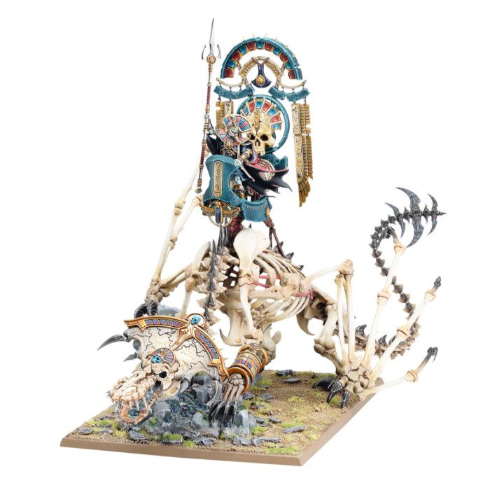 Tomb King on Necrolith Bone Dragon
