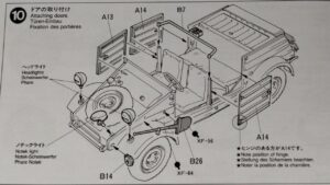 10 krok składania modelu Kubelwagen Type 82