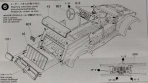 6 krok składania Kubelwagen Type 82
