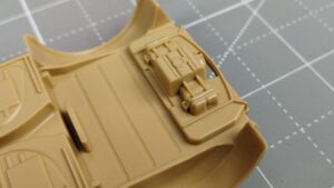 Detale podwozia modelu Kubelwagen Type 82