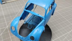 Karoseria po malowaniu VW Beetle 1300 od Tamiya