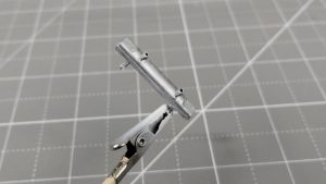 Układ wydechowy po malowaniu VW Beetle 1300 od Tamiya