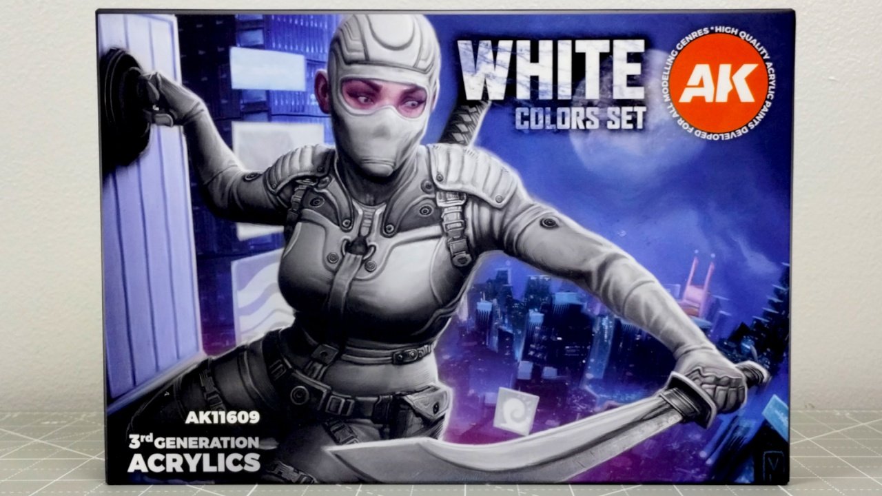 Biały zestaw farb AK white color set – AK11609