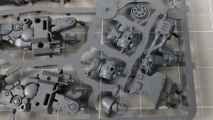 Wypraska z tyłu zbroi Space Marines Outriders wh40k