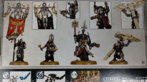 Tył pudełka Chaplain Grimaldus & Retinue