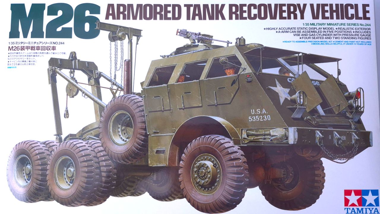 M26 Tamiya zawartość pudełka