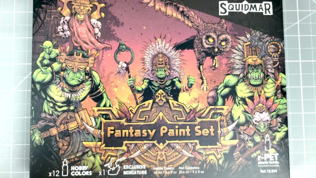 Squidmar Fantasy Paint Set zawartość pudełka